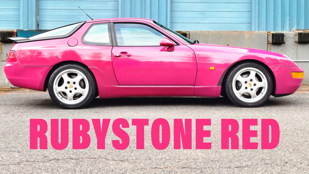  Rubystone Red Porsche 968 Will Transport You Back To The 1990s
