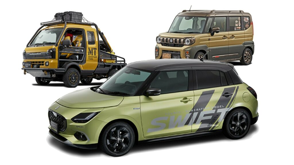  Suzuki Previews Sporty-Looking Swift And Adventure-Ready Kei Cars For Tokyo