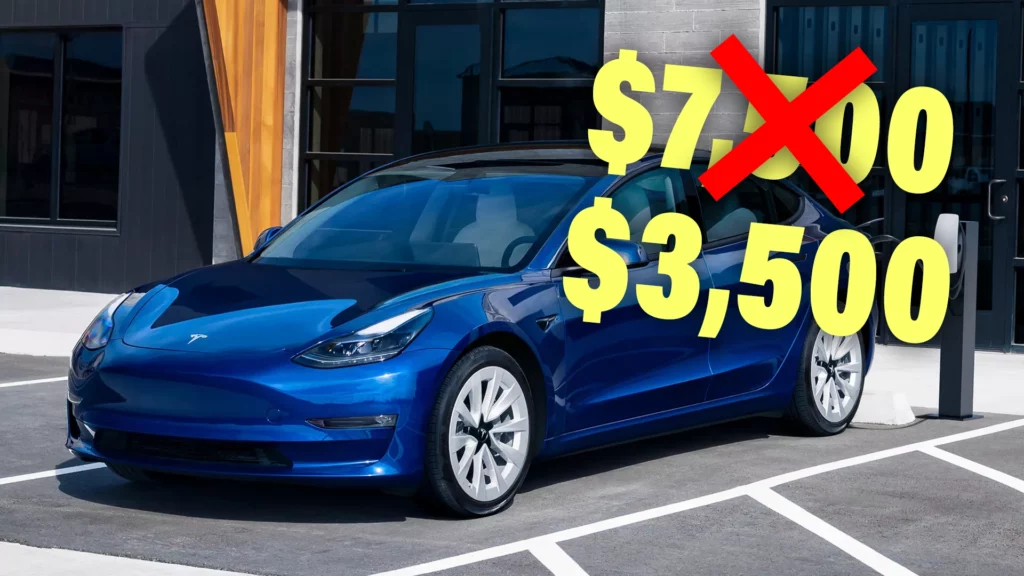  Tesla Model 3 RWD And Long Range Tax Credits Will Be Halved To $3,750 On January 1