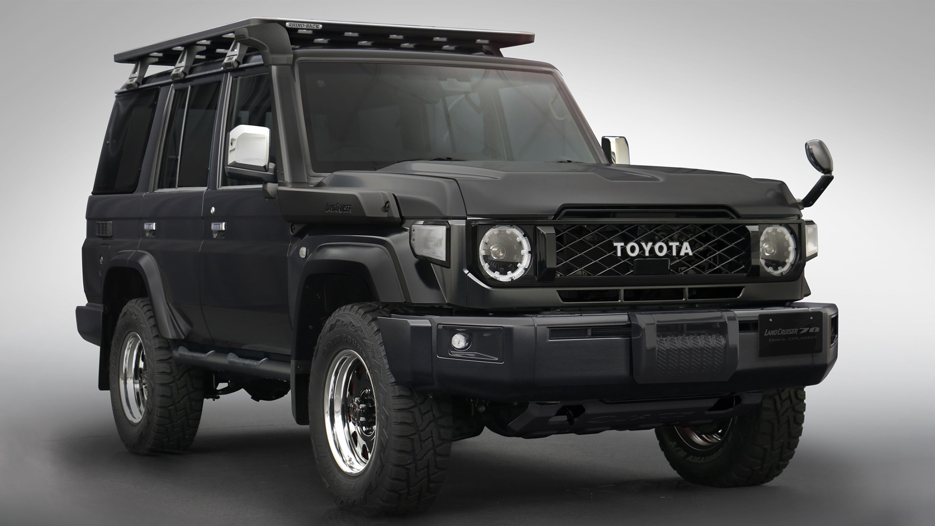 TOYOTA Verblitz ブラックジャケット Matte Black Toyota Land Cruiser 70 Is Coming To The Tokyo Auto