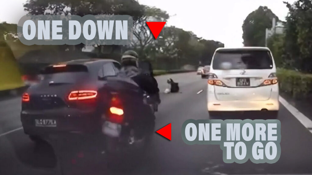  Porsche Macan Driver Manages To Knock Down Two Bikers In 12 Seconds