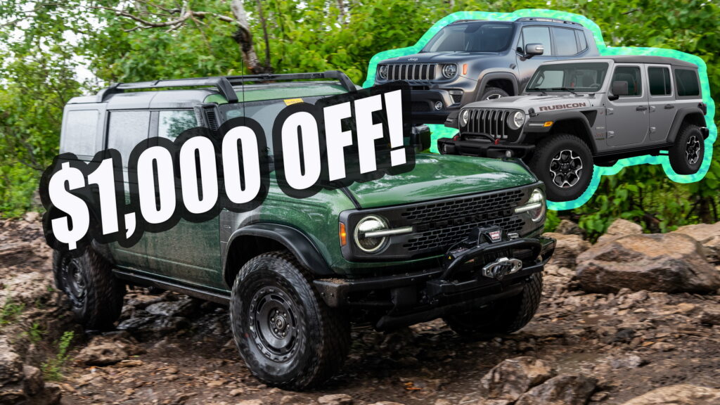  Own A Jeep? Ford May Give You $1,000 Off A New Bronco