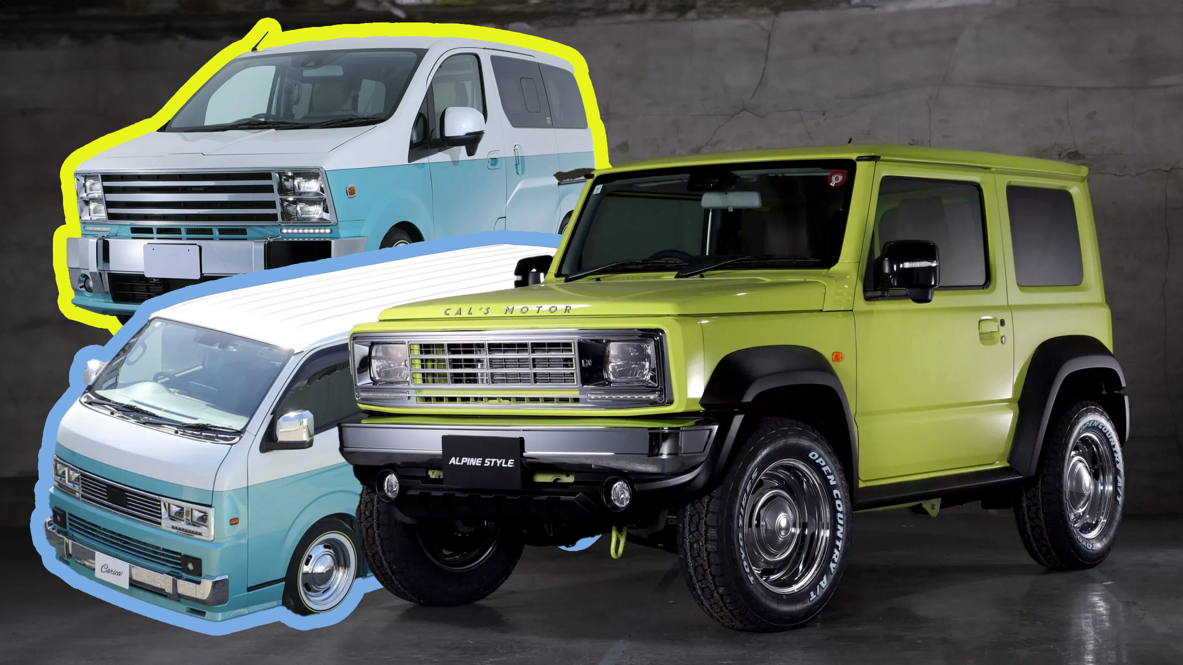 Suzuki Jimny, Nissan NV200, Toyota HiAce Get Groovy Makeovers With