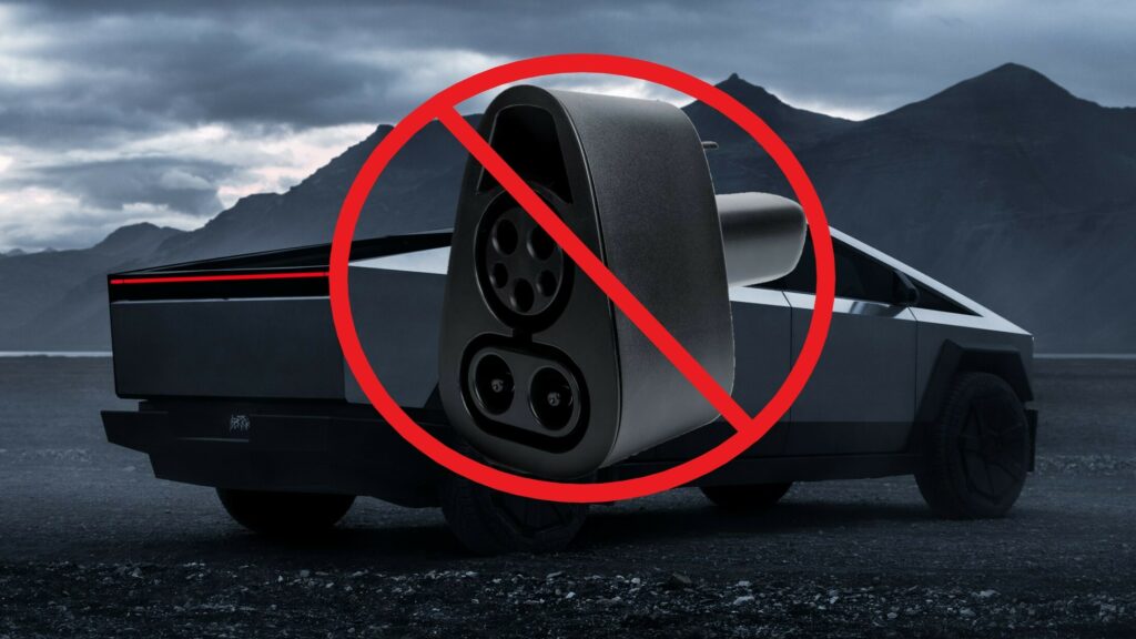  Tesla Cybertruck Seems To Charge Slow, Not Work With CCS Adapter