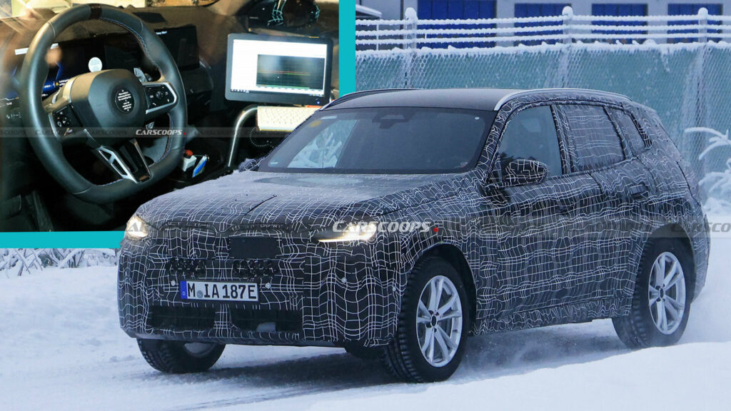  2025 BMW X3 Caught Embracing X1 Styling Cues And A Minimalist Interior