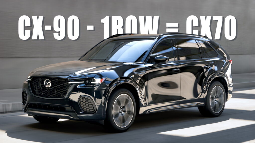  2025 Mazda CX-70 Is A Two-Row CX-90 With An Available Inline-Six Turbo