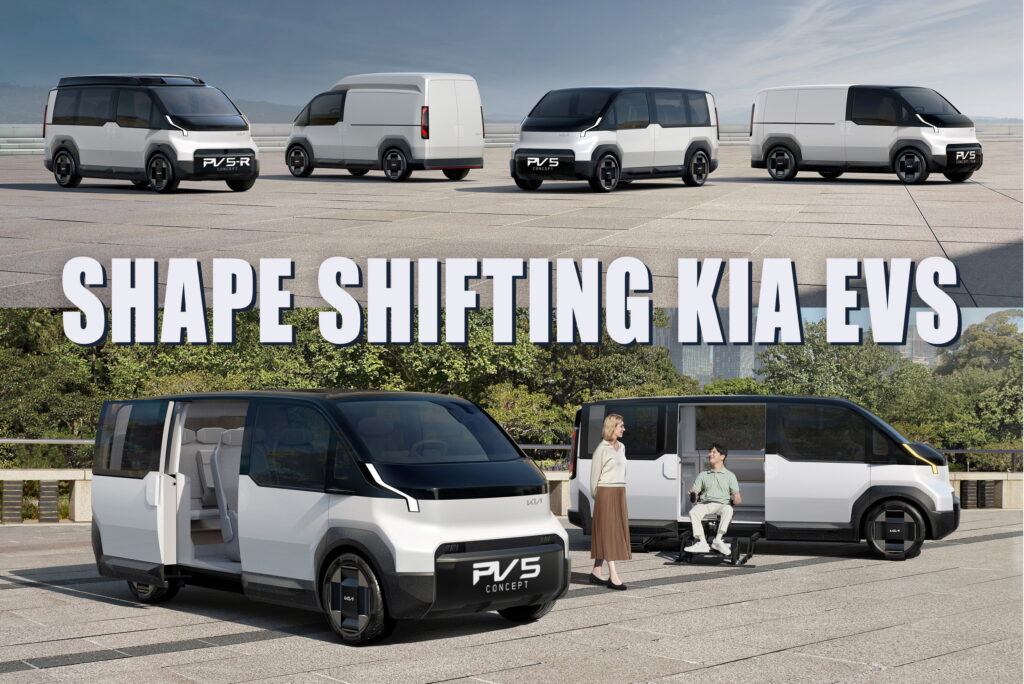  Kia Unveils New PV Electric Van Concepts With Swapable Bodies