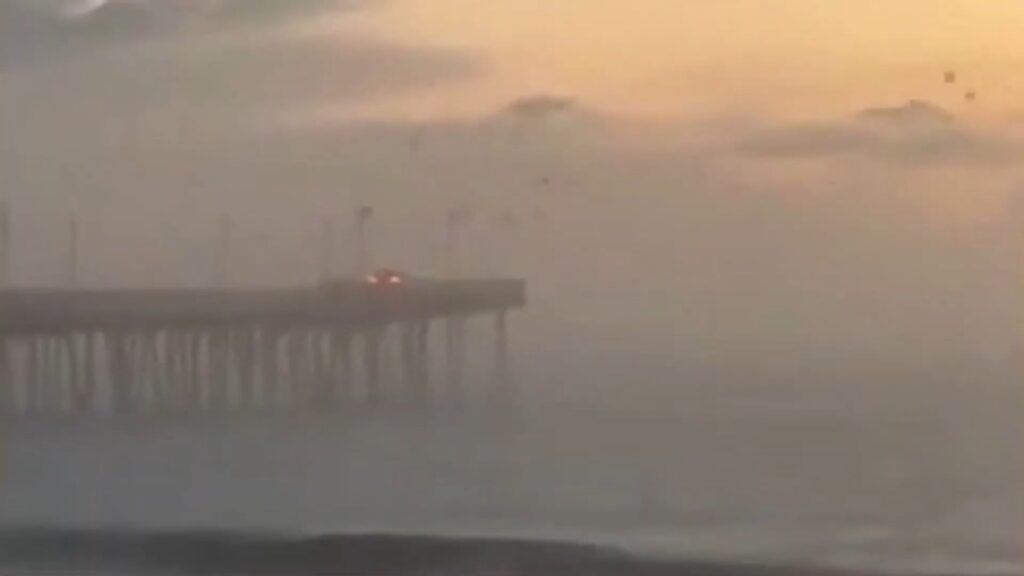  Car Still Missing After Driving Off Virginia Beach Pier Plunging Into The Ocean