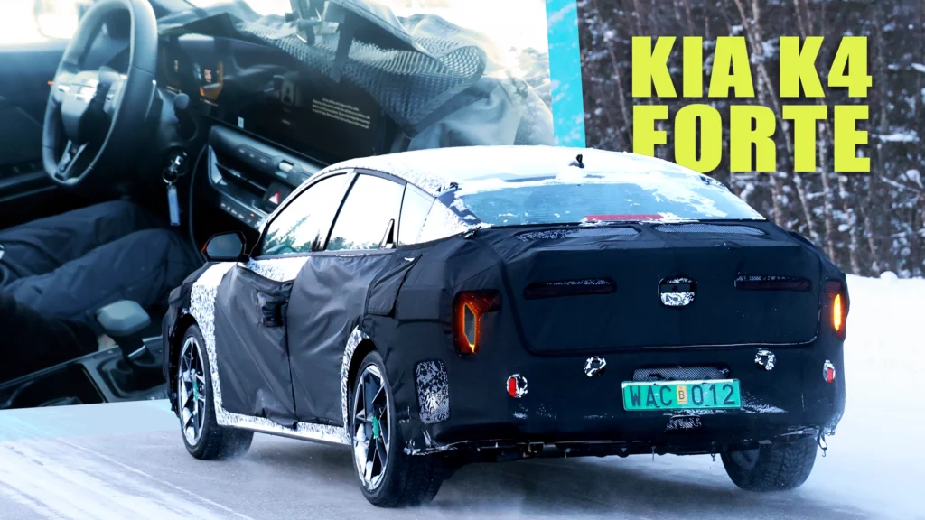  2025 Kia K4 (Forte) Shows Slinky Coupe-Style Lines And Offers First Look Inside