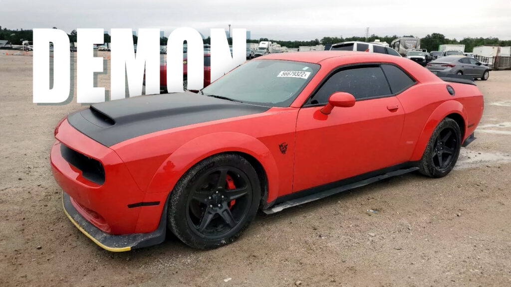  Vandalized Dodge Challenger Demon Could Be The Latest Copart Bargain