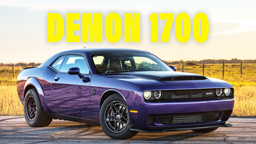  Hennessey’s Dodge Demon 1700 Twin Turbo Costs $200,000 On Top Of Donor Car