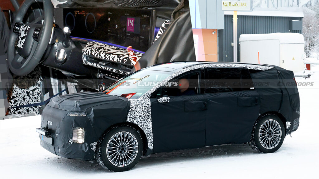  2025 Hyundai Ioniq 7 Interior Spied For The First Time, Ditches Mirrors For Screens