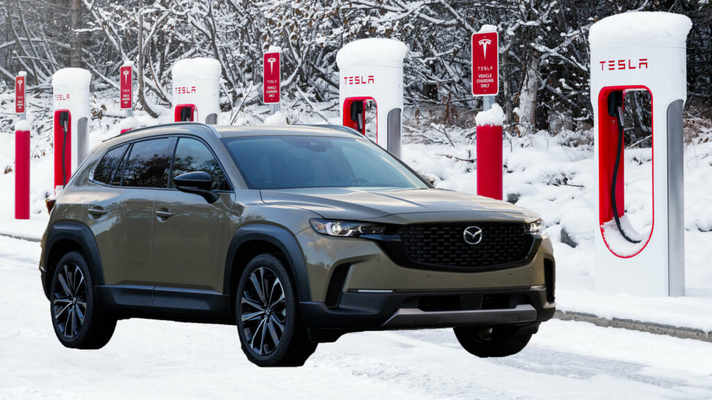  Mazda Embraces Tesla’s Charging Port For Upcoming EVs