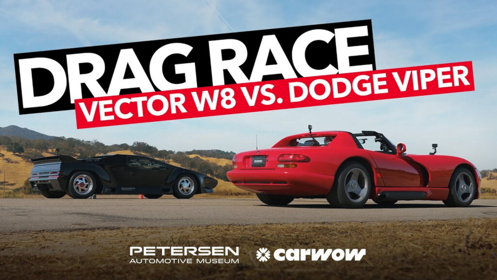  Vector W8 Drag Races Pilot-Production Dodge Viper RT/10