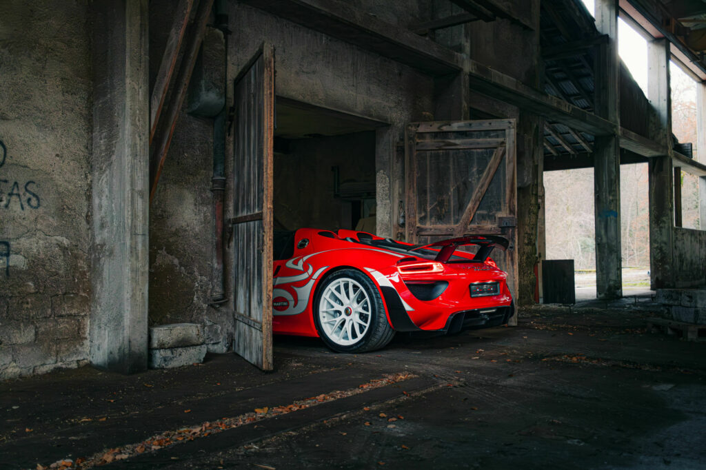  One-Of-One Porsche 918 Has A 917-Inspired Livery With Ferrari Rosso Corsa Paint