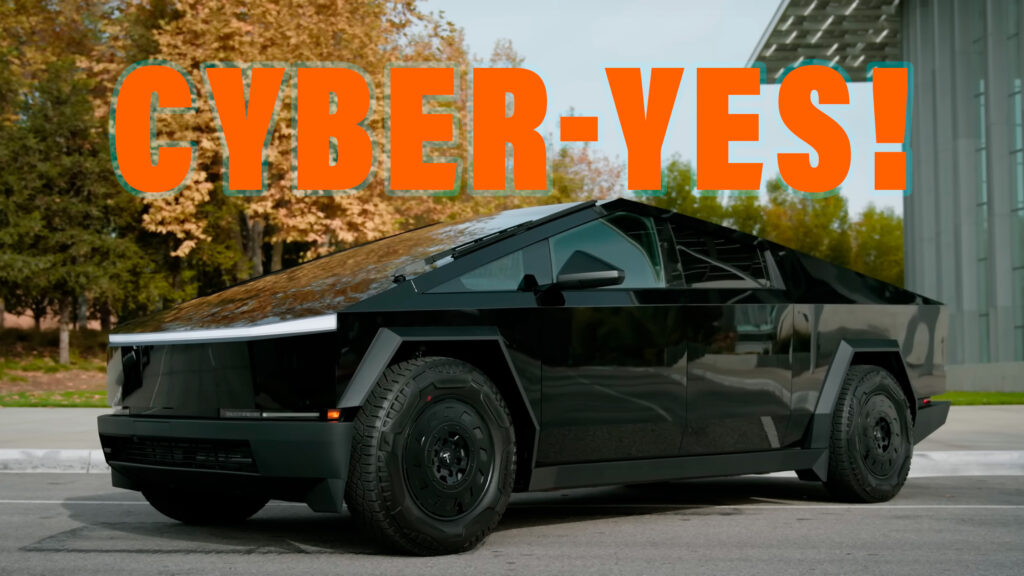  The Tesla Cybertruck Almost Looks Good Wrapped In Gloss Black