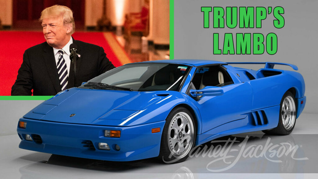  Trump’s 1997 Lamborghini Diablo VT Roadster Could Make Your Car Collection Great Again
