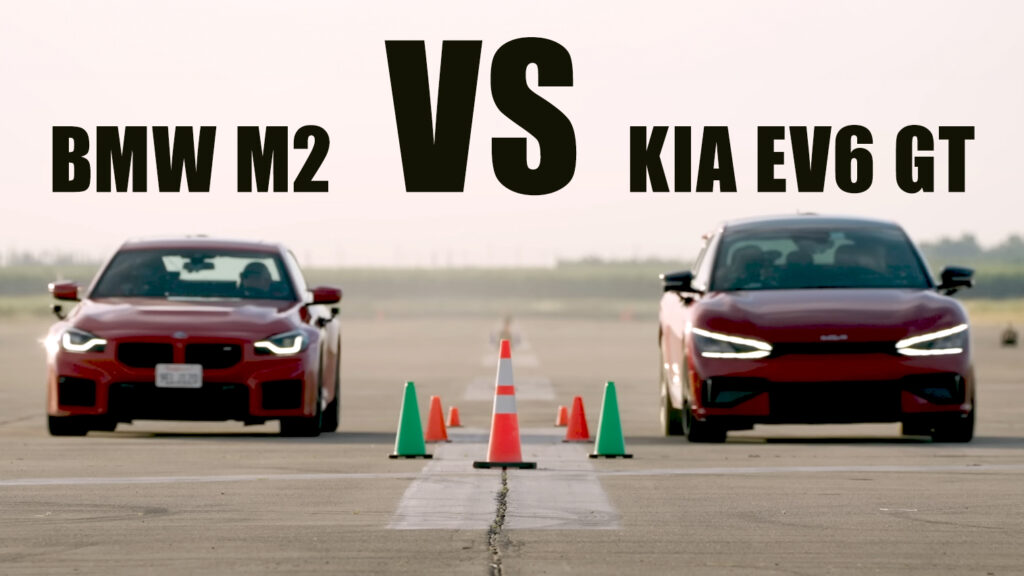  Can The Kia EV6 GT Beat A BMW M2 In A U-Drag Race?
