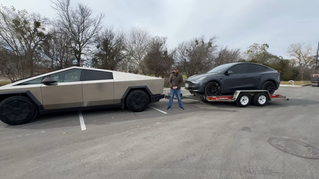  Tesla Cybertruck Tows Another Tesla, See How It Affected Its Range