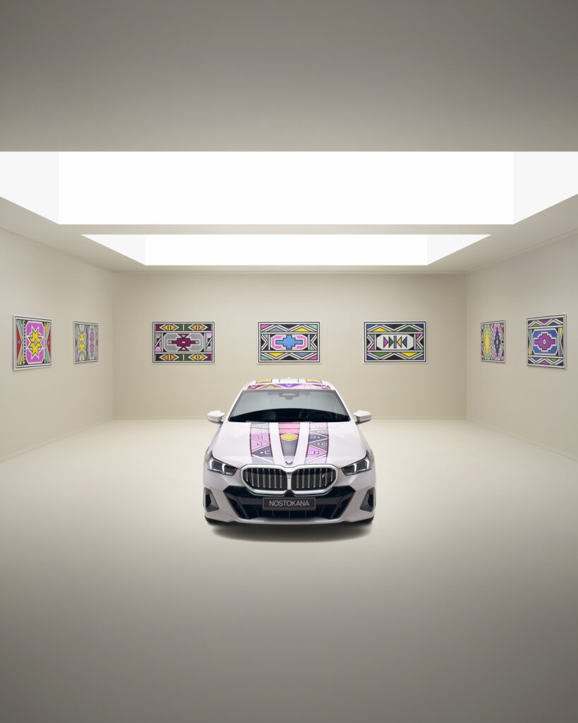 Olvídese de los trabajos de pintura, este BMW i5 Art Car cambia de color a pedido