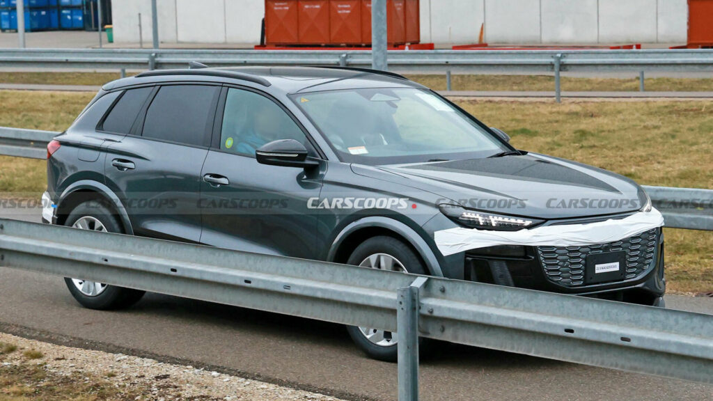  2025 Audi Q6 E-Tron Spied Nearly Naked, Debuts Later This Quarter