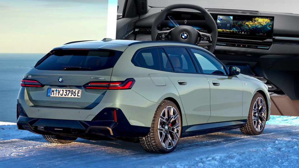  2025 BMW i5 And 5-Series Touring Debut With Big Boot And Up To 593 HP