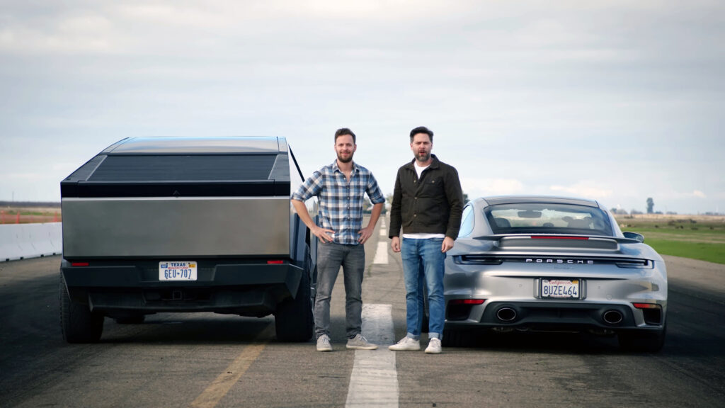  The Tesla Cybertruck Can’t Keep Up With A Porsche 911 Turbo S – Who’d A Thunk It?