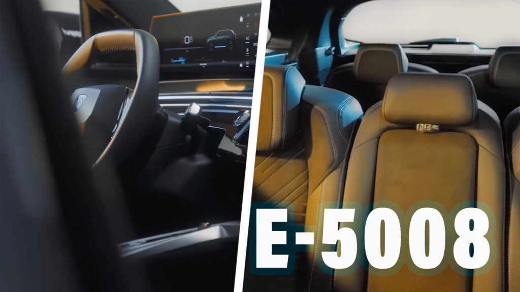  Peugeot E-5008’s Stylish Seven-Seat Interior Gets The Teaser Treatment