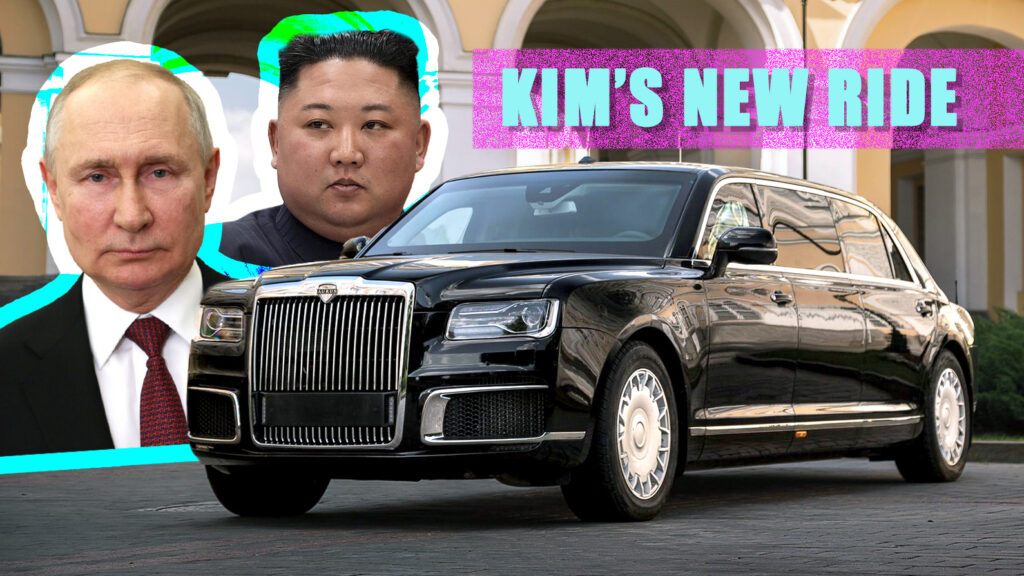  Putin Gifts Kim Jong Un Lavish Aurus Senat Limo, UN Sanctions Be Damned