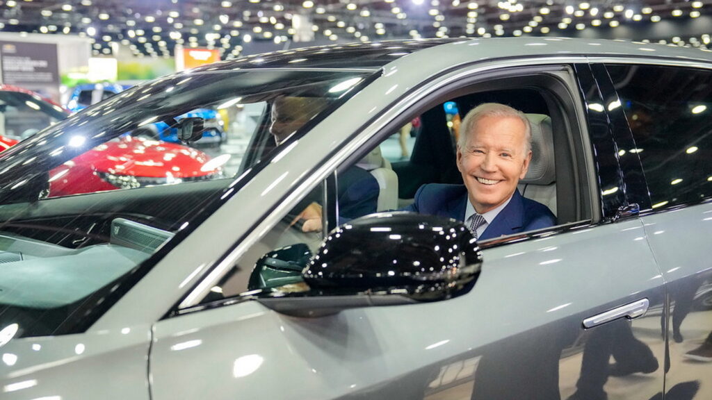  Car Dealers Say Biden’s EV Push Goes Too Far, Too Fast