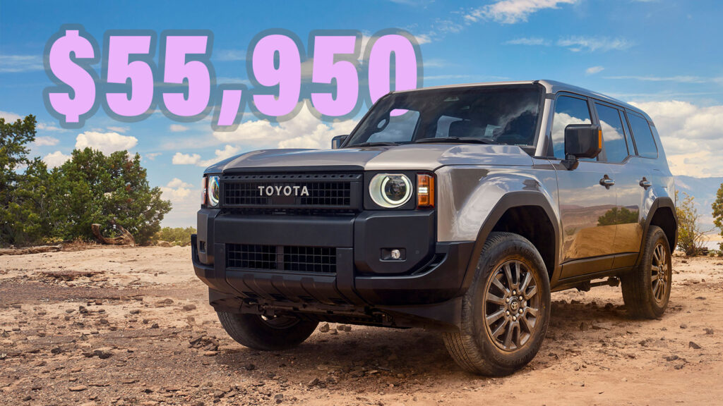  2024 Toyota Land Cruiser’s Three-Model Lineup Starts At $55,950, Tops Out At $74,950