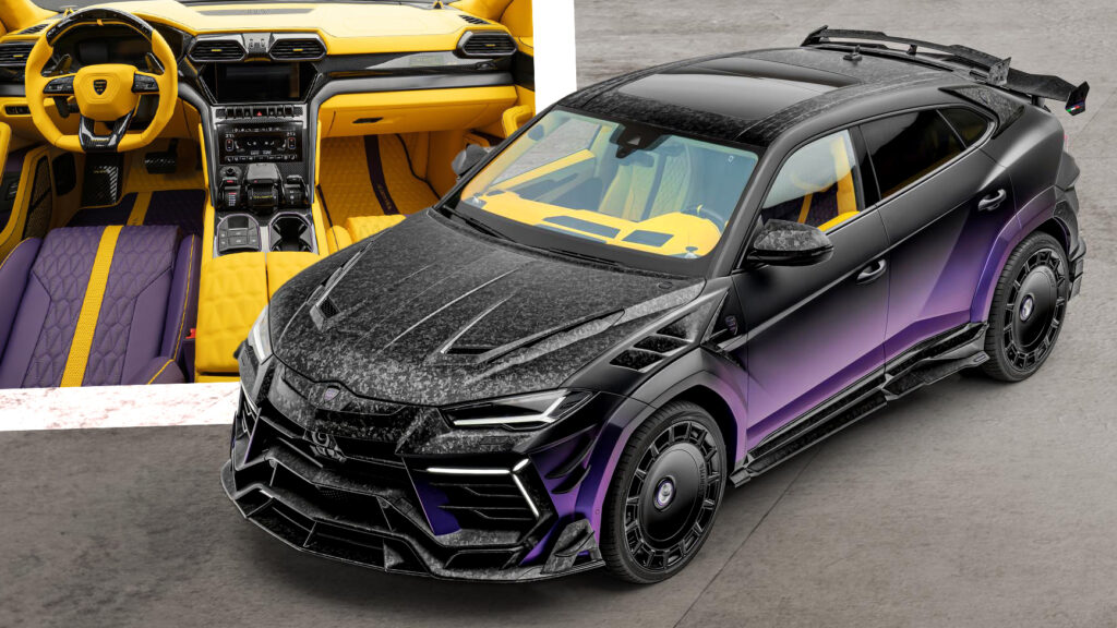  Mansory’s Craziest Lamborghini Urus Looks Like An LA Lakers Special