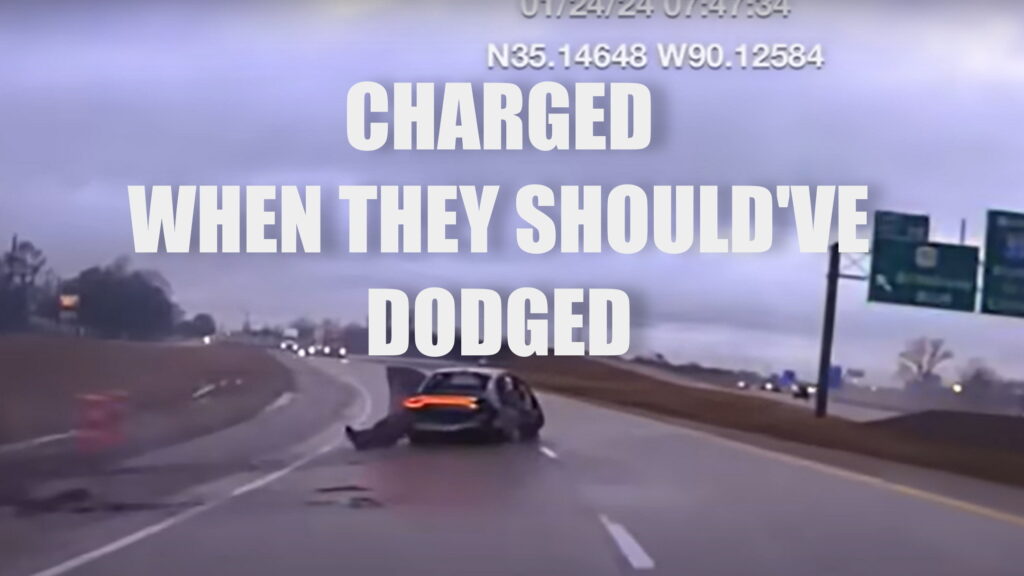  Dodge Charger Hits 18-Wheeler Head-On After Going Wrong Way During Police Chase