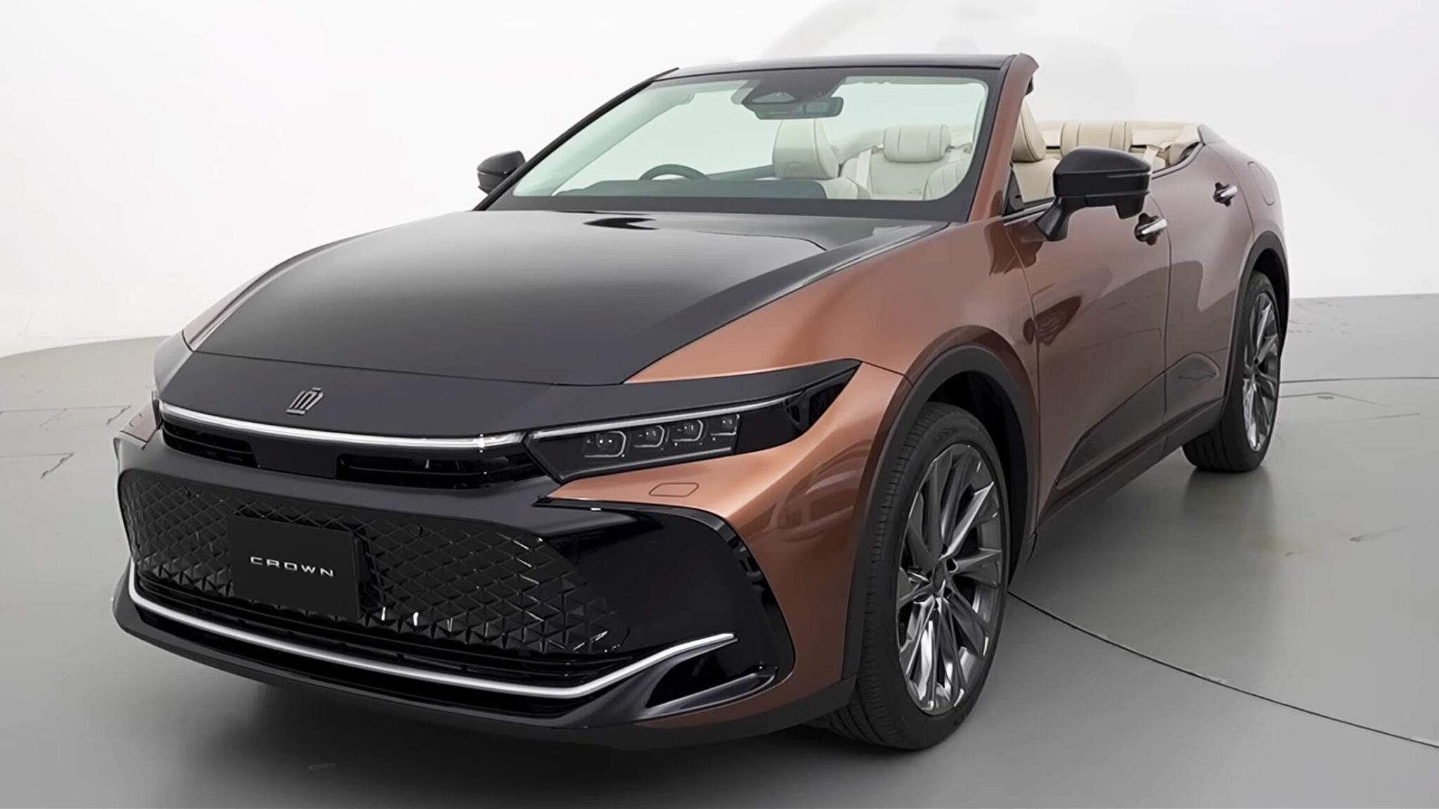 Toyota Debuts Surprise Crown Crossover Four-Door Convertible One-Off ...