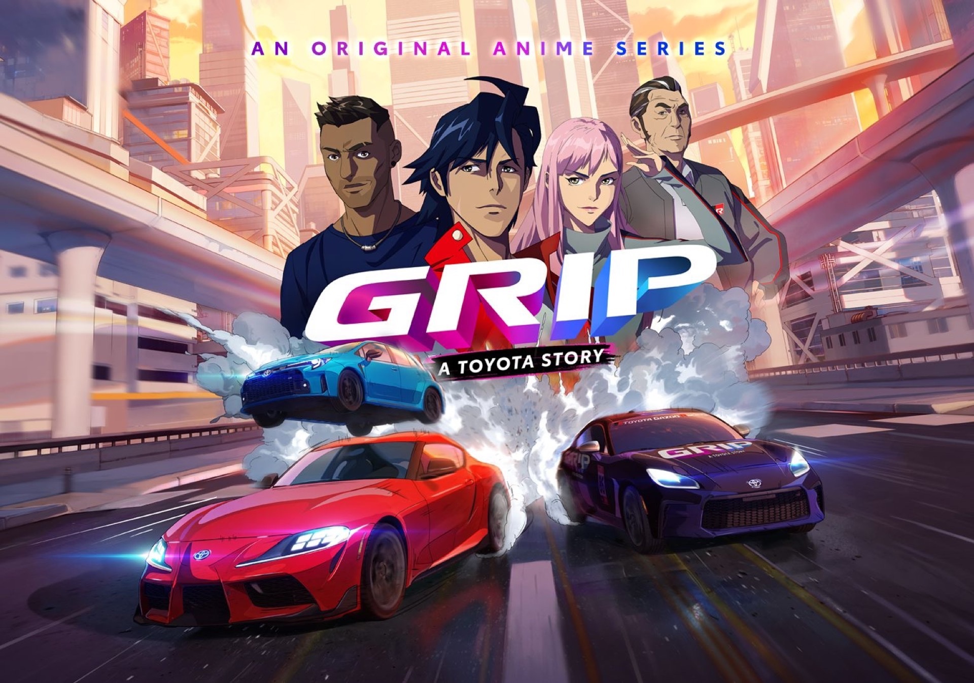 Toyota’s GR Heroes Battle Soulless Autonomous Cars In New ‘Grip’ Anime ...