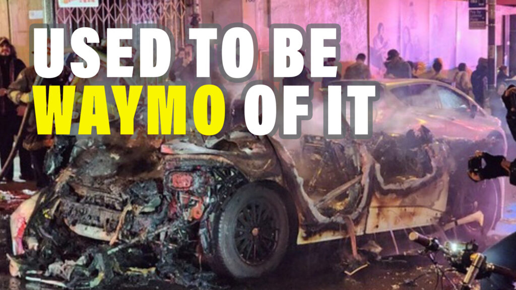 Crowd Burns Down Waymo Robotaxi In San Francisco