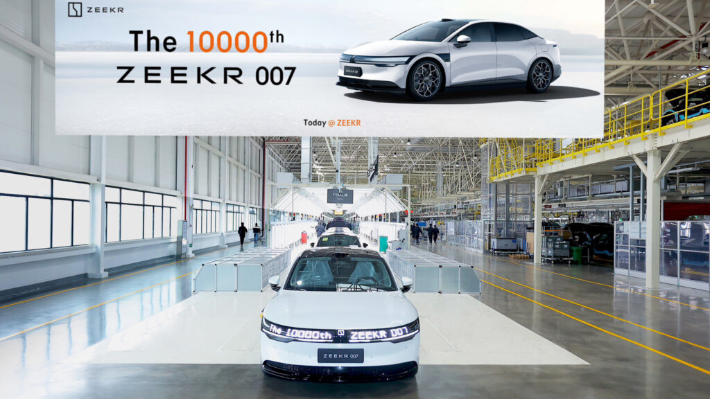  Zeekr Has Just Built Its 10,000th 007 And Is Coming For The Tesla Model 3