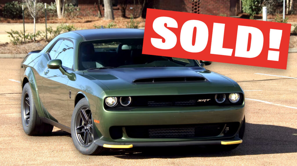  Soldier’s Challenger Demon 170 From Mac Haik Dodge Sold For Less Than Expected
