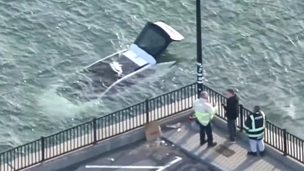  Toyota BZ4X Plunges Into Sea With Passenger Inside After Driver Forgets To Shift In Park