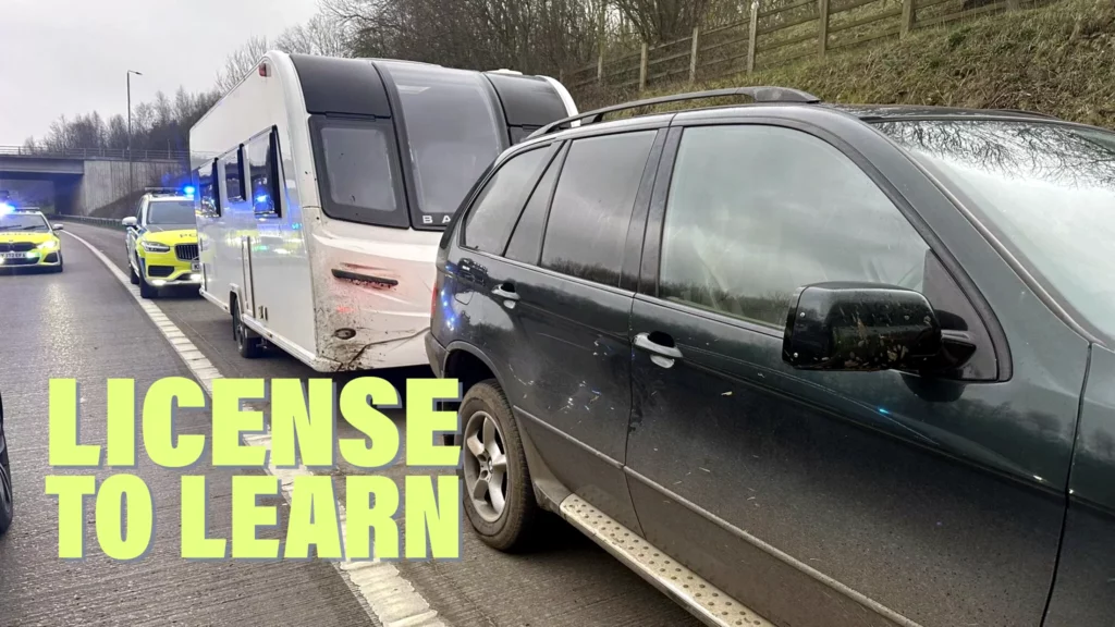  11-Year Old Boy Caught Driving A BMW X5 Towing A Caravan