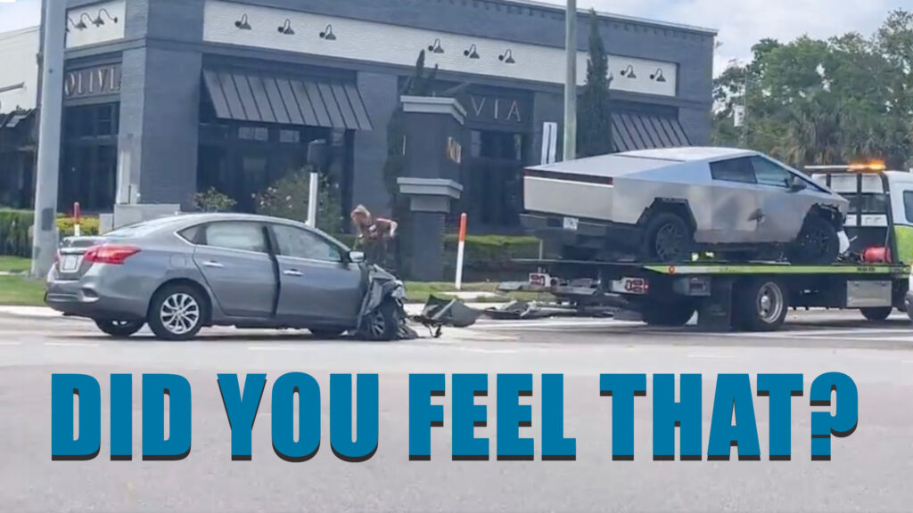  Nissan Sentra T-bones Tesla Cybertruck, EV Claims The Win