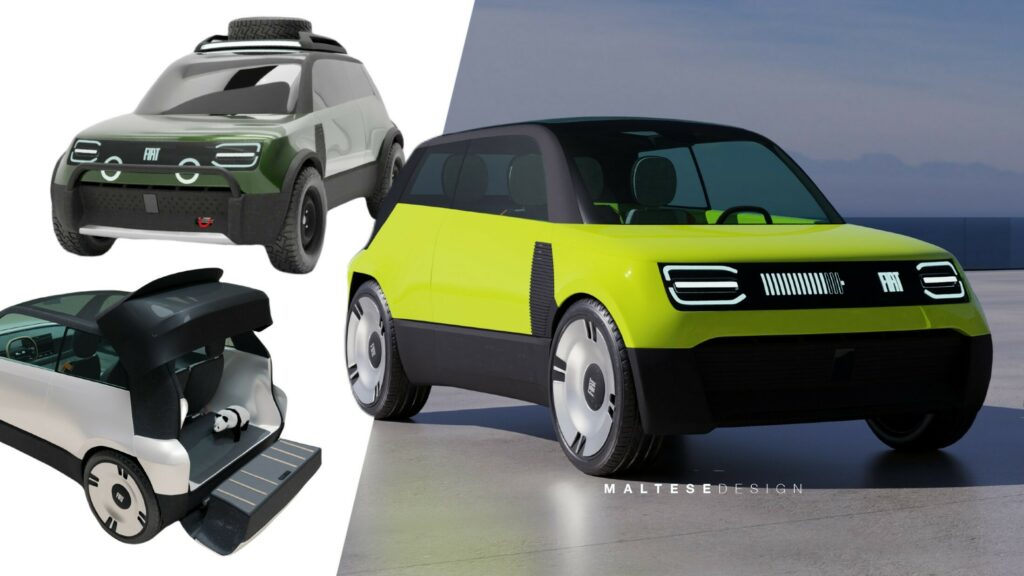 Independent Fiat Panda-Inspired Concept Has A 4×4 Version And An Integrated Scooter