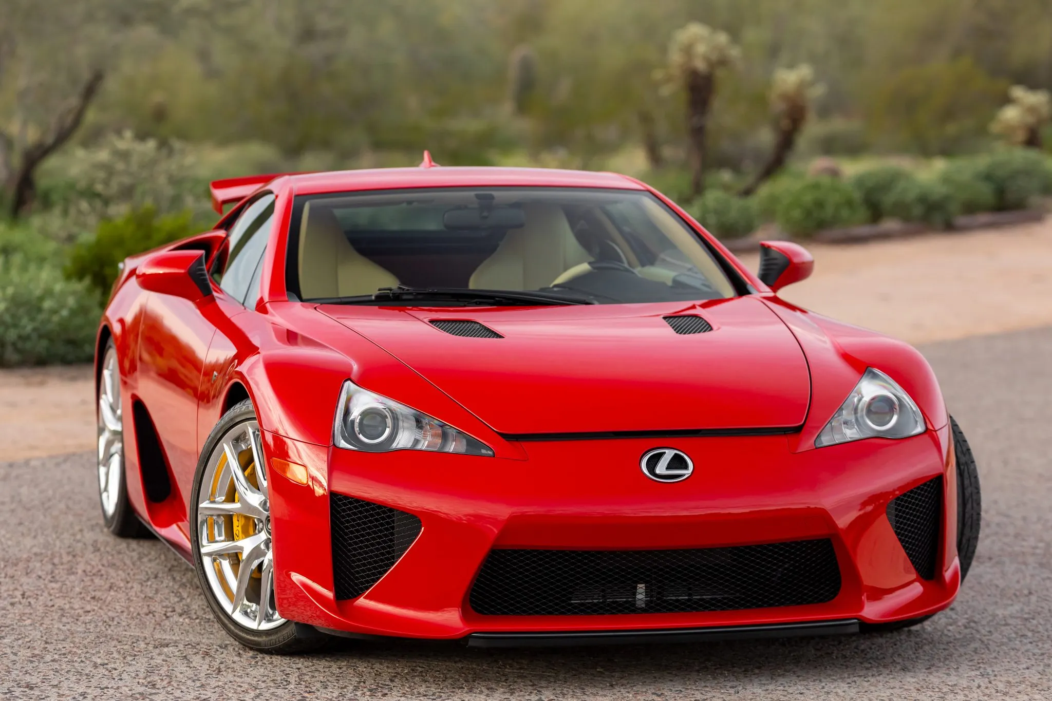 LEXUS LFA Immaculate 268-Mile Lexus LFA In Absolutely Red Ignites