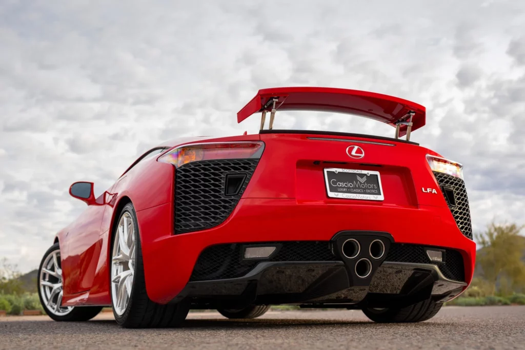  Immaculate 268-Mile Lexus LFA In Absolutely Red Ignites Passion And Bids