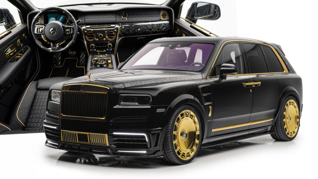  Mansory Pulls A Gold Finger On Rolls Royce Cullinan