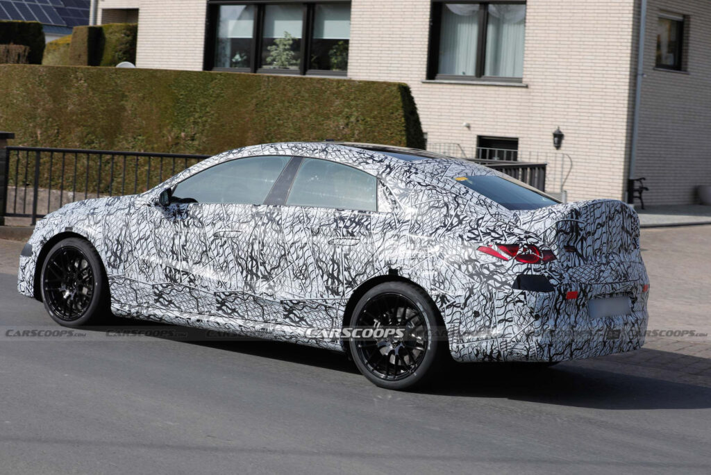  Electric Mercedes-AMG CLA Shows Off Big Brakes And Bigger Ducktail Spoiler