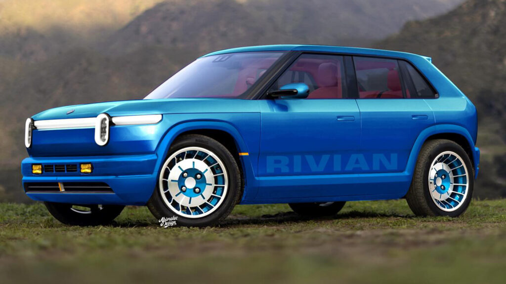  Rivian R3 Gets Retro Makeover Inspired By 80s Icons