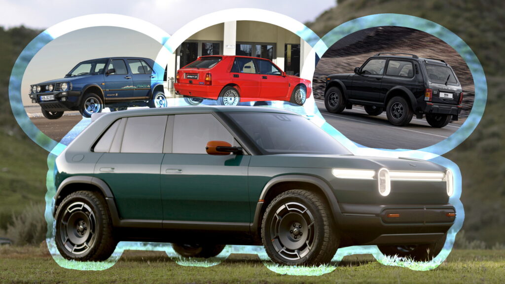  The Web Thinks Rivian’s R3X Resembles An ’80s Hatch. What Does It Remind You Of?