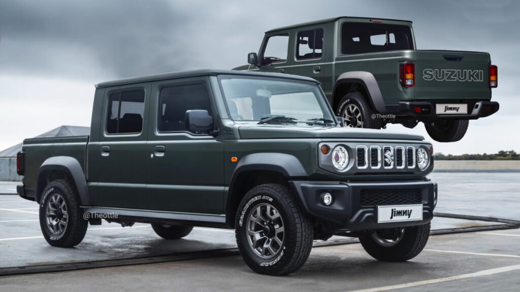  Suzuki Jimny Reimagined As A Mini Gladiator Pickup Truck