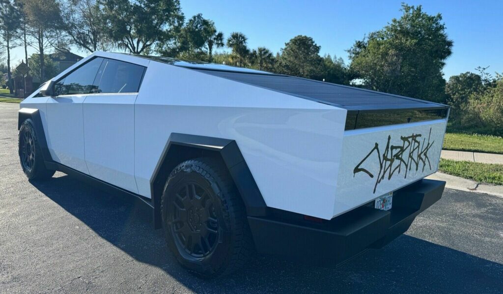 White Tesla Cybertruck Sells For $151,000 As The Hype Cools Down